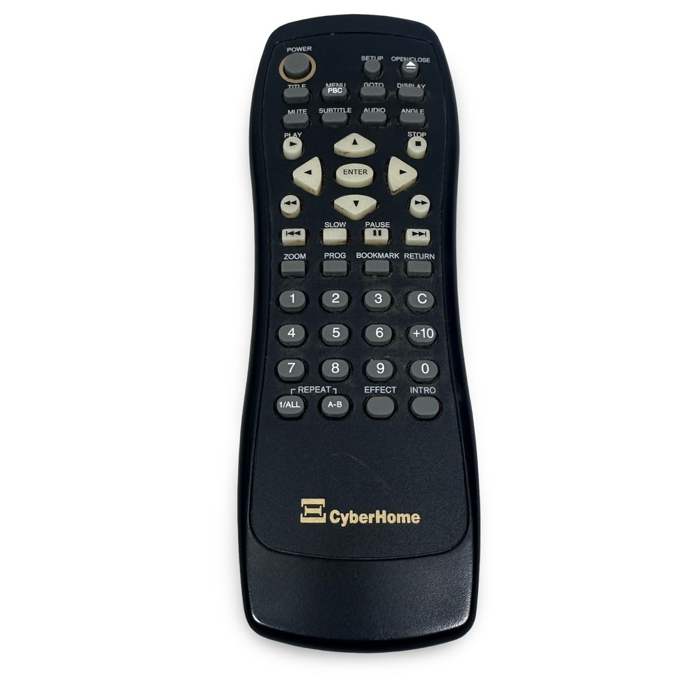 CyberHome CH-DVD-402 DVD Player Remote Control Black Replacement Controller